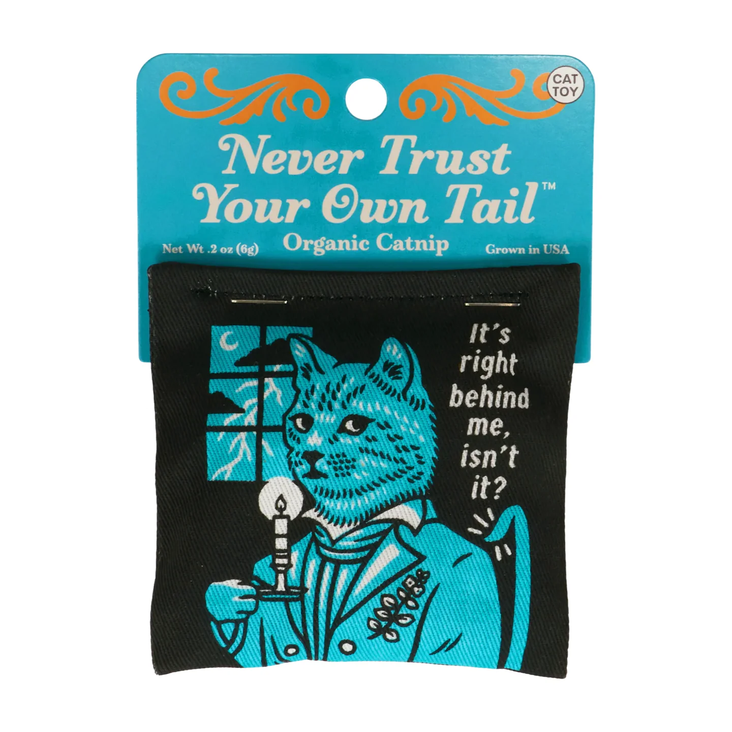 Blue Q Catnip Toy - Never Trust Your Tail