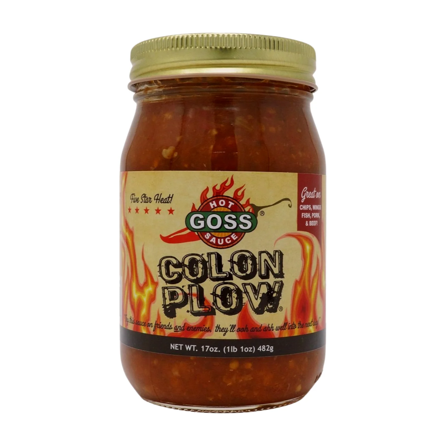 Goss Colon Plow Hot Sauce (17 oz)