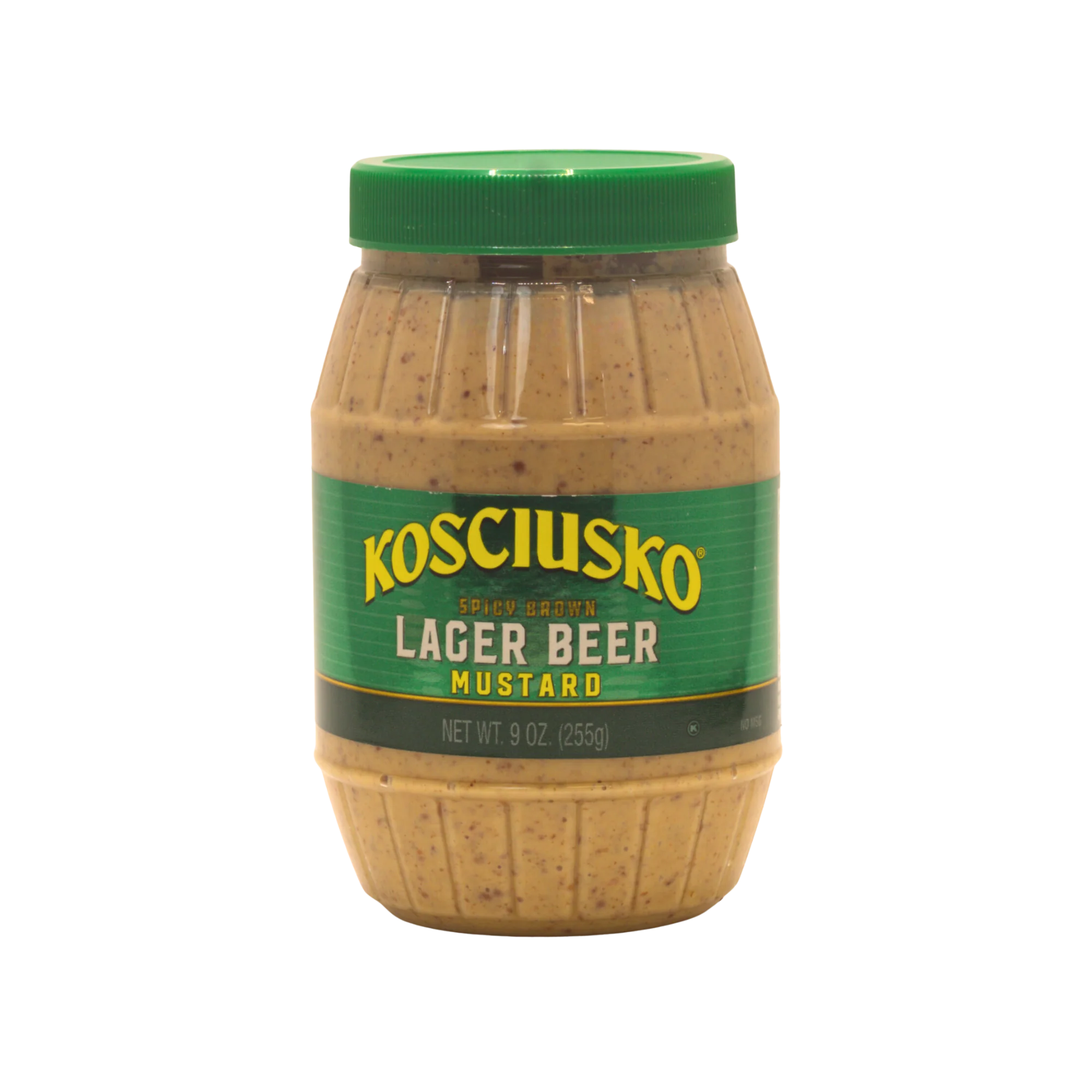 Kosciusko Spicy Brown Lager Beer Mustard (Green Cap)